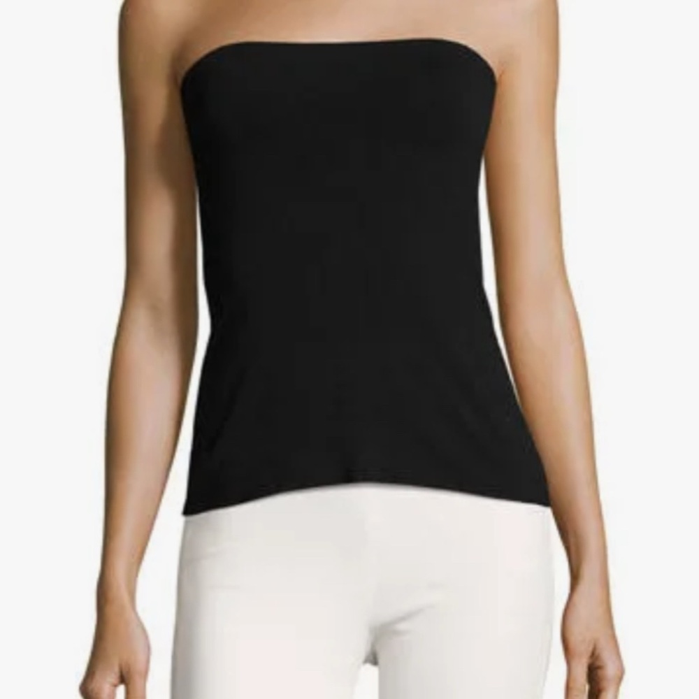 Bailey 44 Black Ruched Pencil Tube Top
